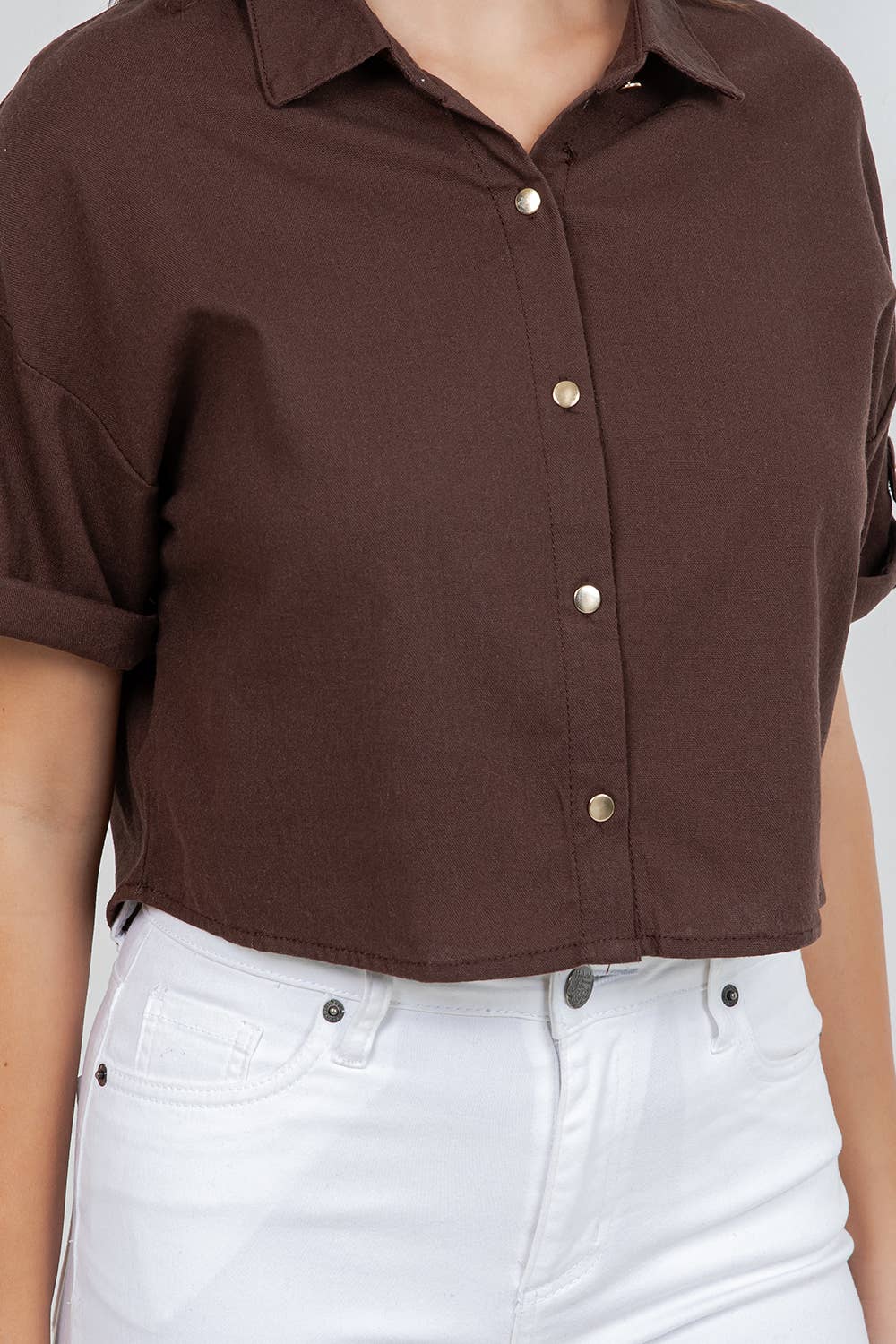 Line Cropped Top