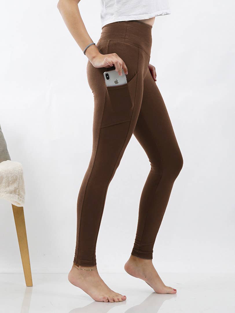 Zenana Microfiber Leggings W/ Pockets