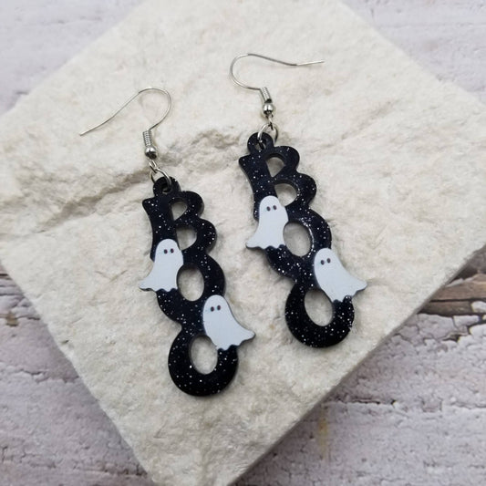Halloween Ghost BOO Earrings