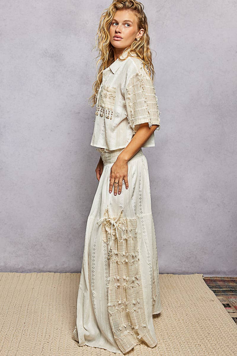 POL Boho Shell Trim Pants