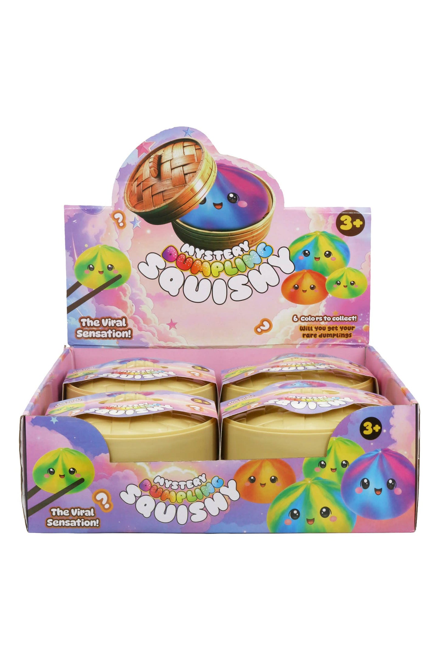 JUMBO Ombre Dumpling Bun Soft Slime Filled Squishy - 6 Inch EST Arrival Mid Aug