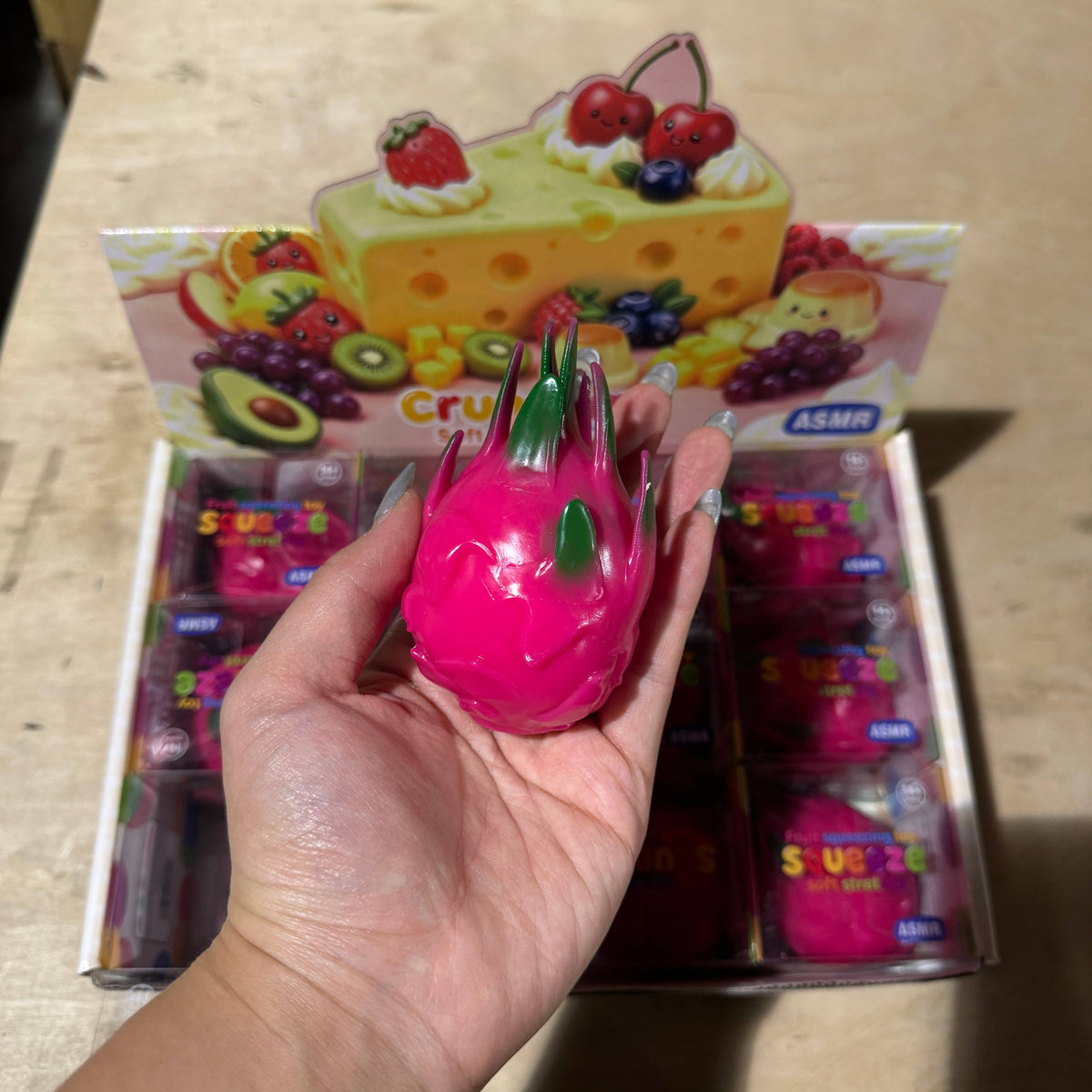 Crackling Crunchy Dragon Fruit Squishy