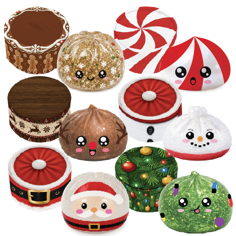 Fun Doh Christmas Dumpling Squishy Toy
