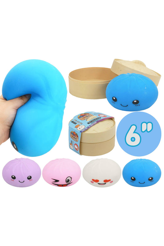 Jumbo Bao Bun Dumpling Soft Slime Filled Squishy - 6 Inch