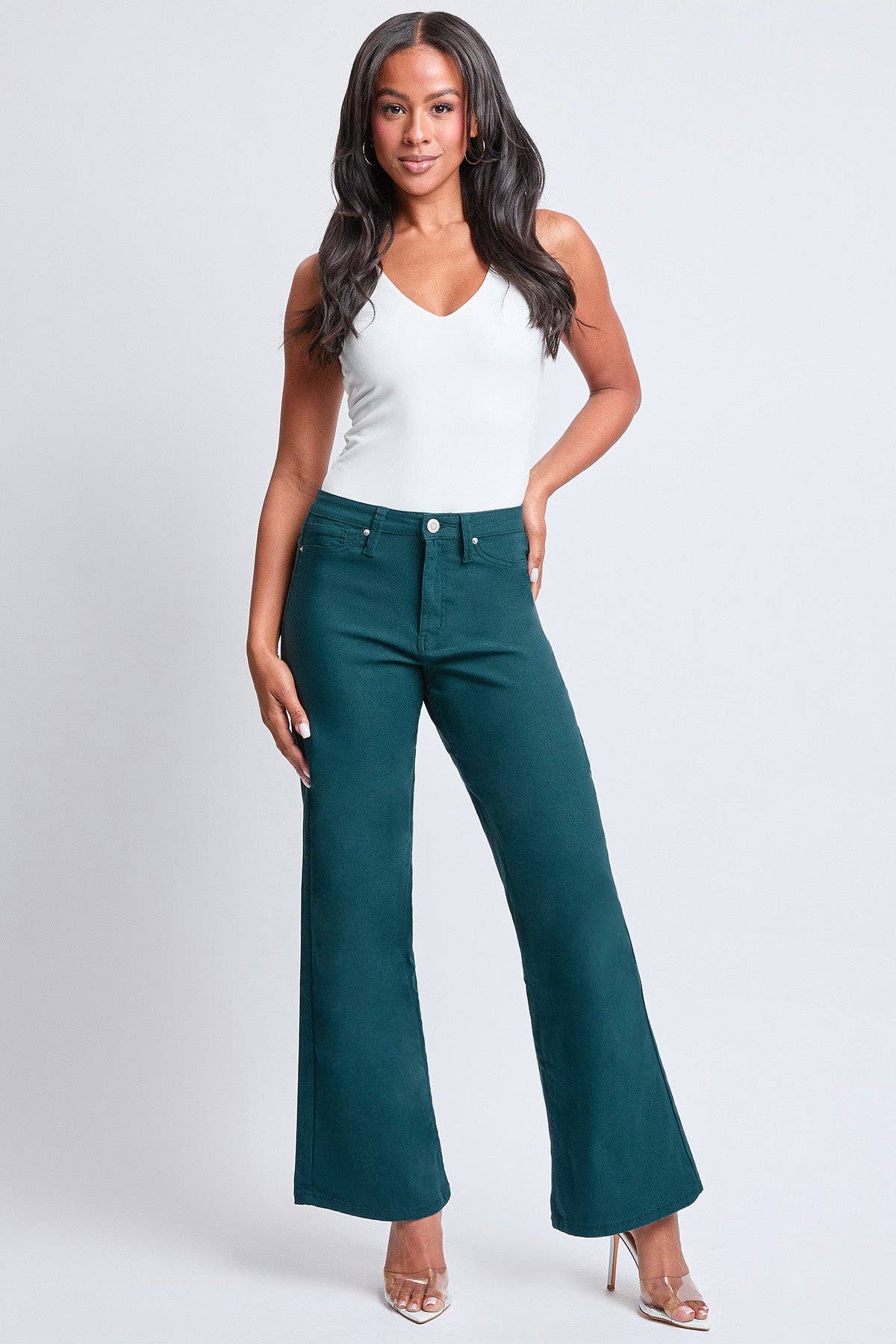 Hyperstretch High Rise Wide Leg