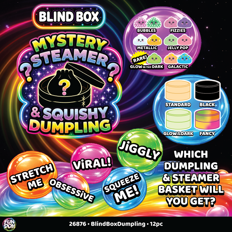 Fun Doh BLIND BOX Squishy Steamer Dumpling VIRAL-