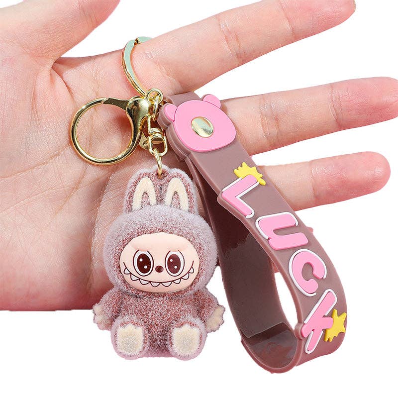 Cartoon Silicone Keychain With Various Character Designs