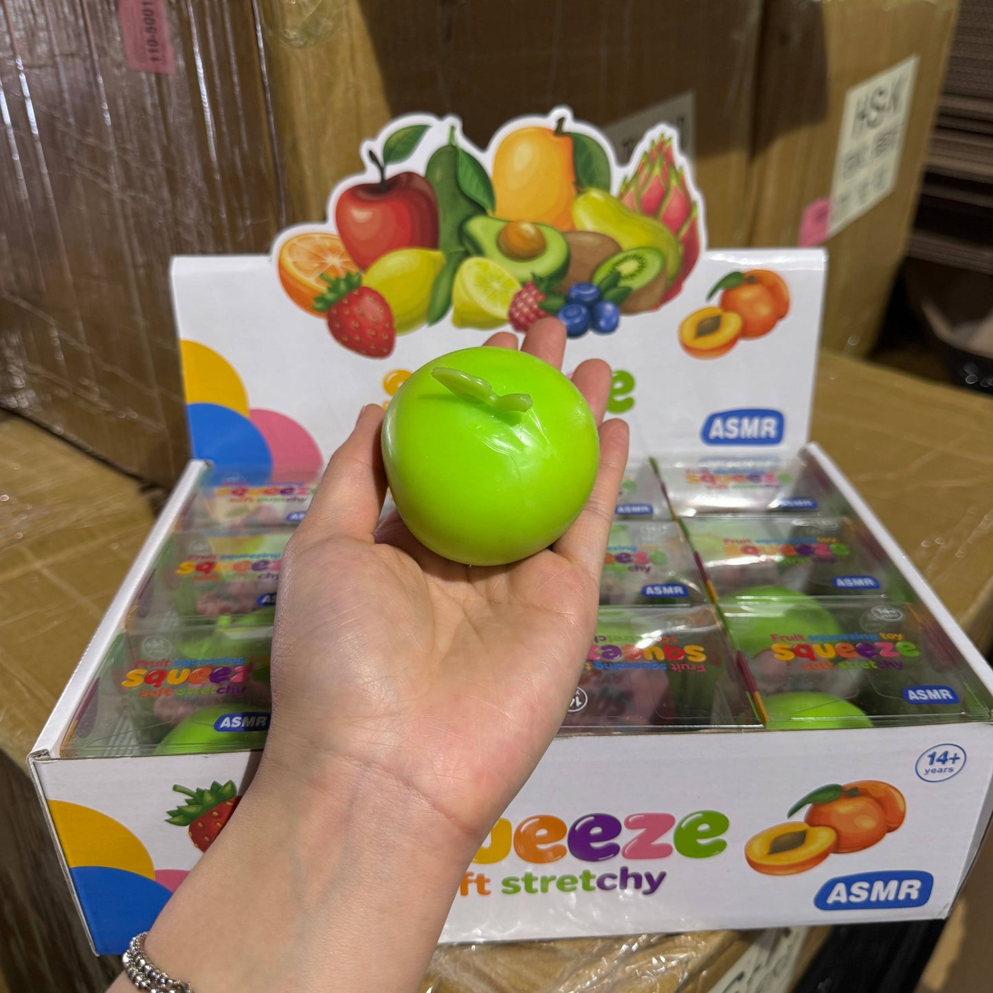 Crackling Crunchy Green Apple Squishy