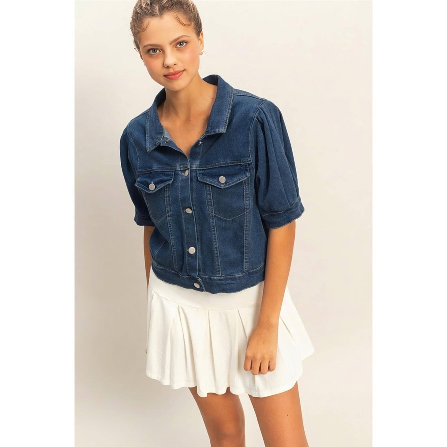 Lovely Washed Denim Jacket