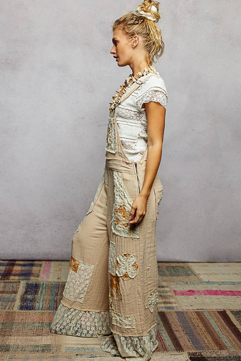 POL Patchwork Overalls