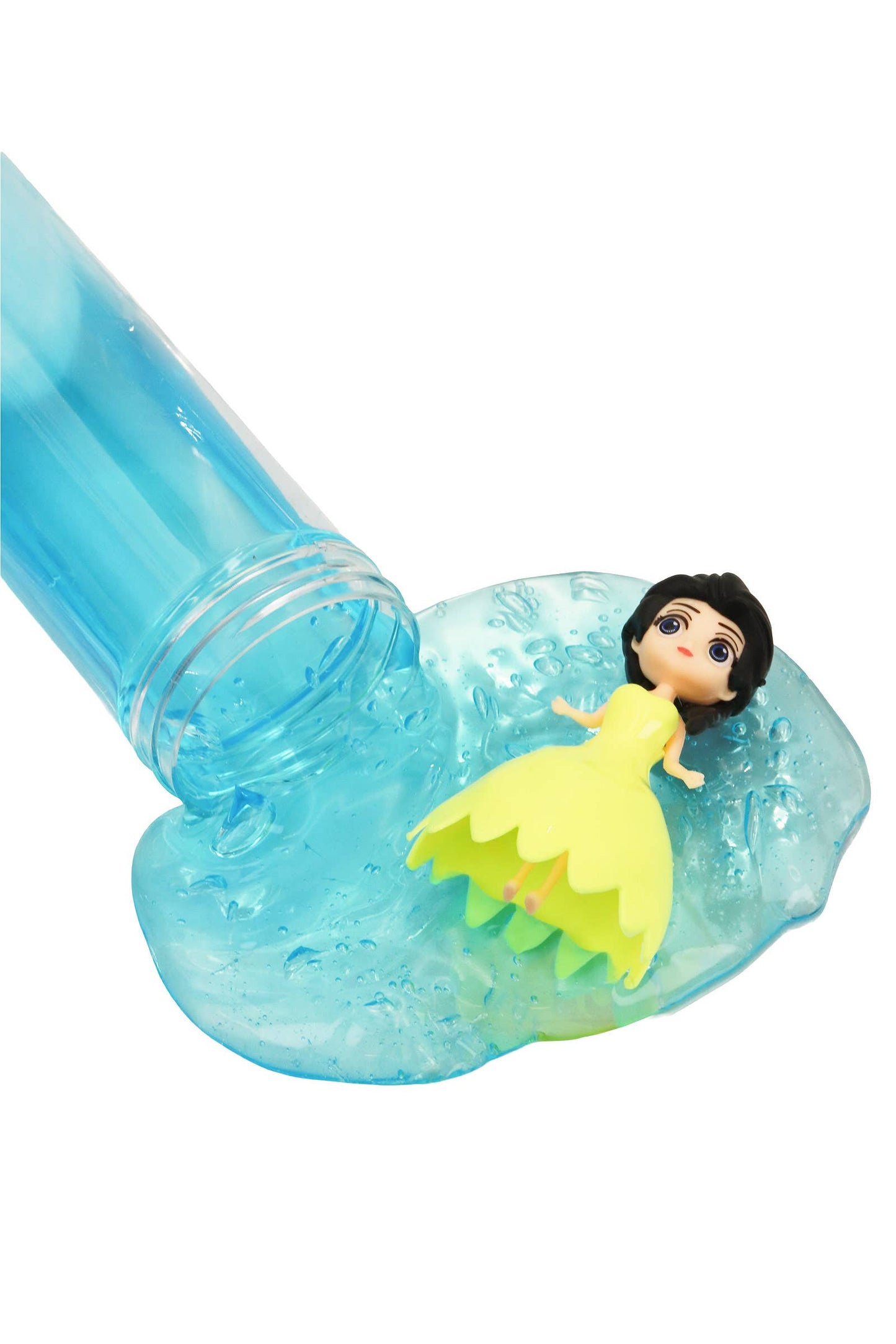 Mini Princess Doll Two-Tone Shimmery Gel Slime Jar - EST Arrival Mid Aug