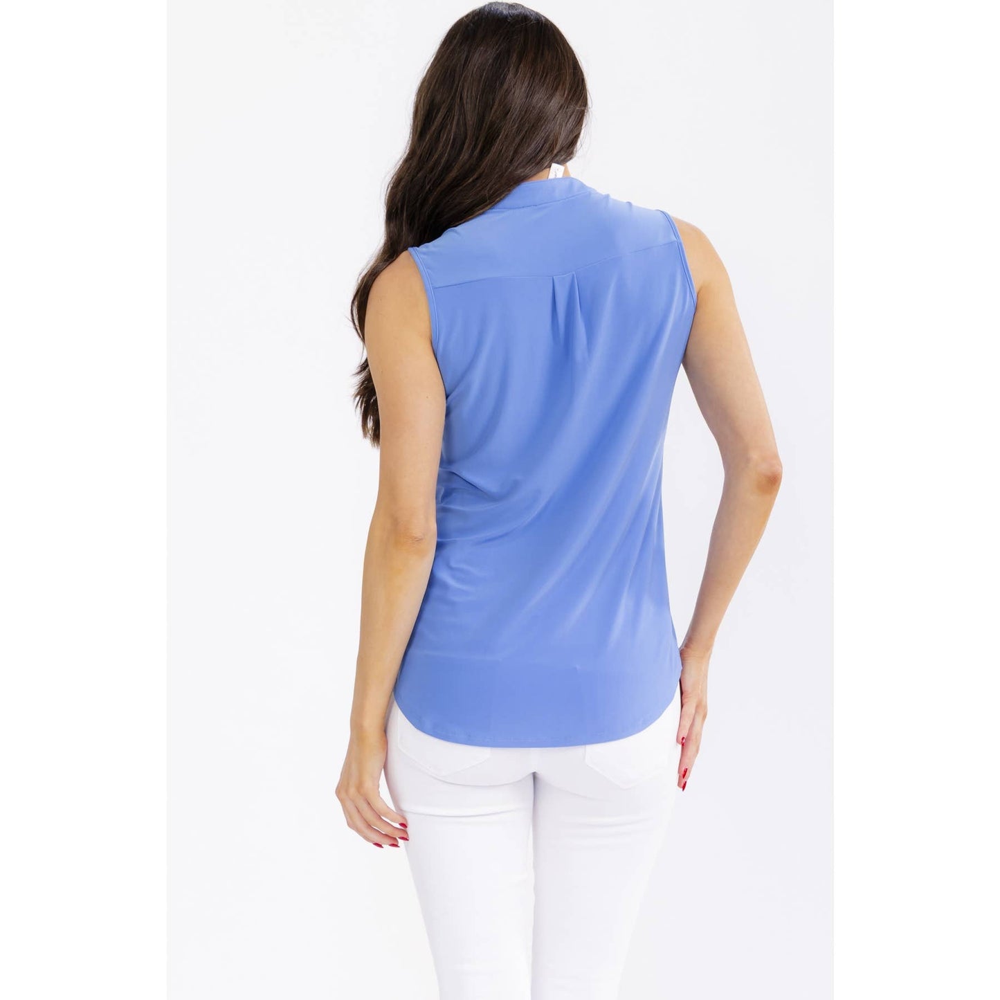 BUTTON FRONT SHIRT TANK