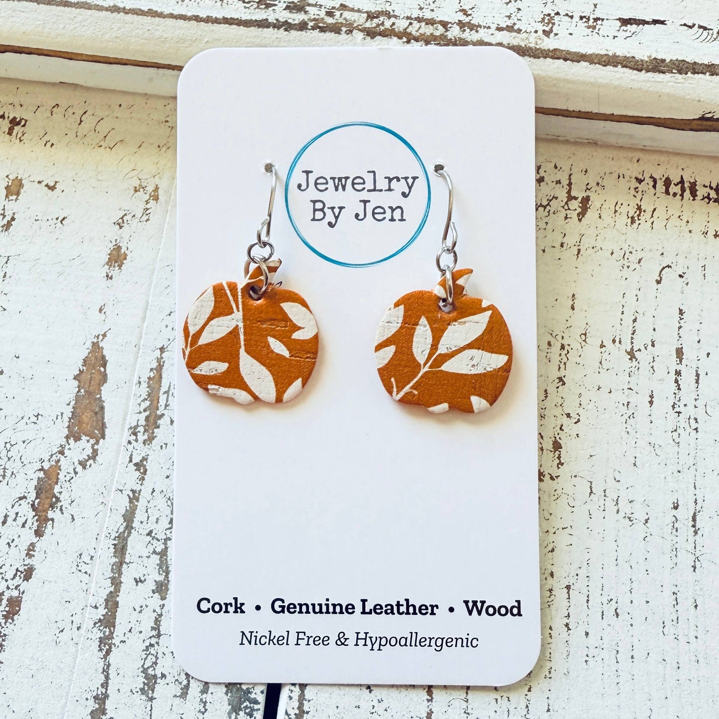 Mini Pumpkin Earrings: Orange Willow