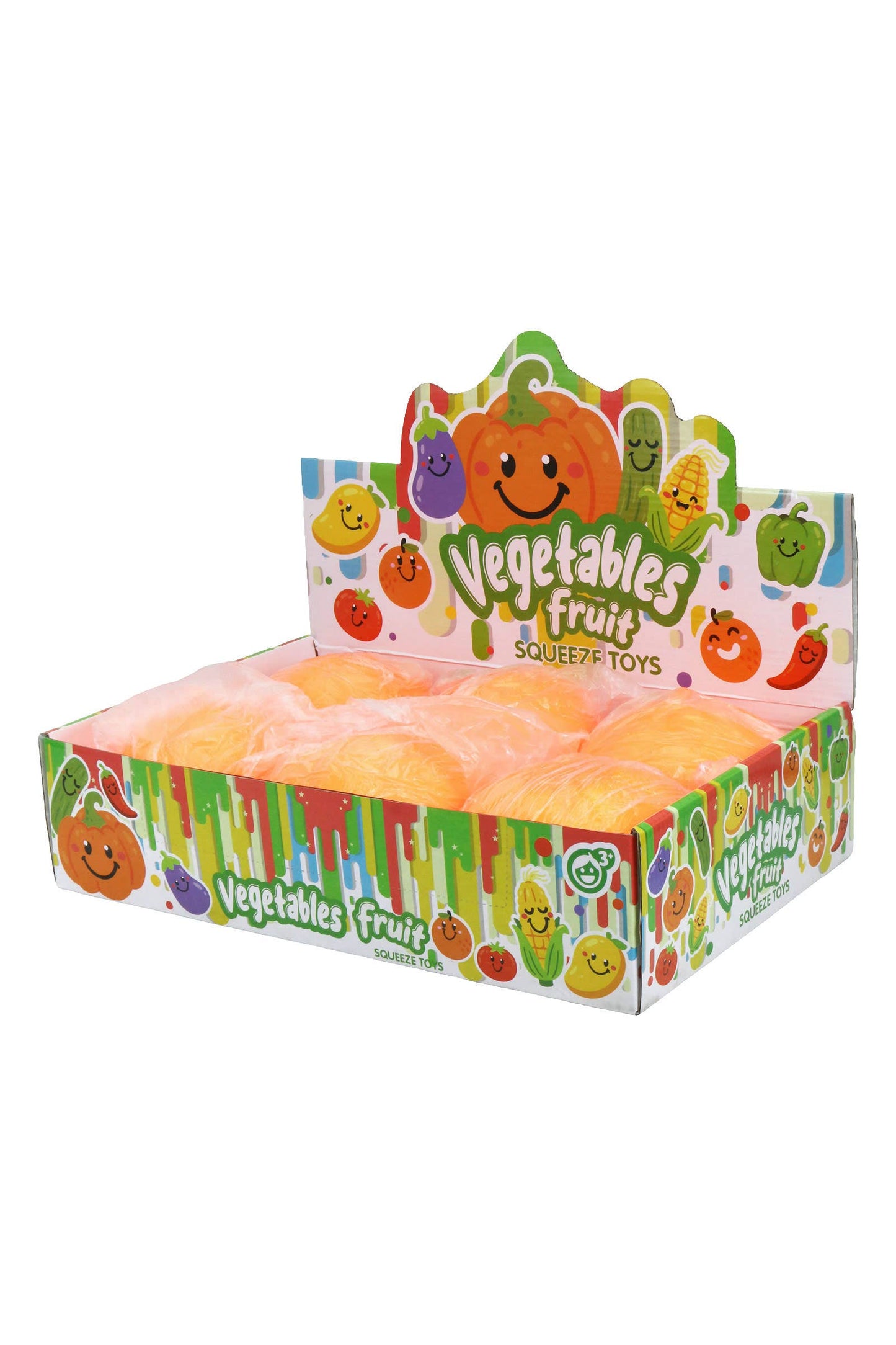 BIG 5 Inch Orange Pumpkin Fluffy Slime Filled Squishy