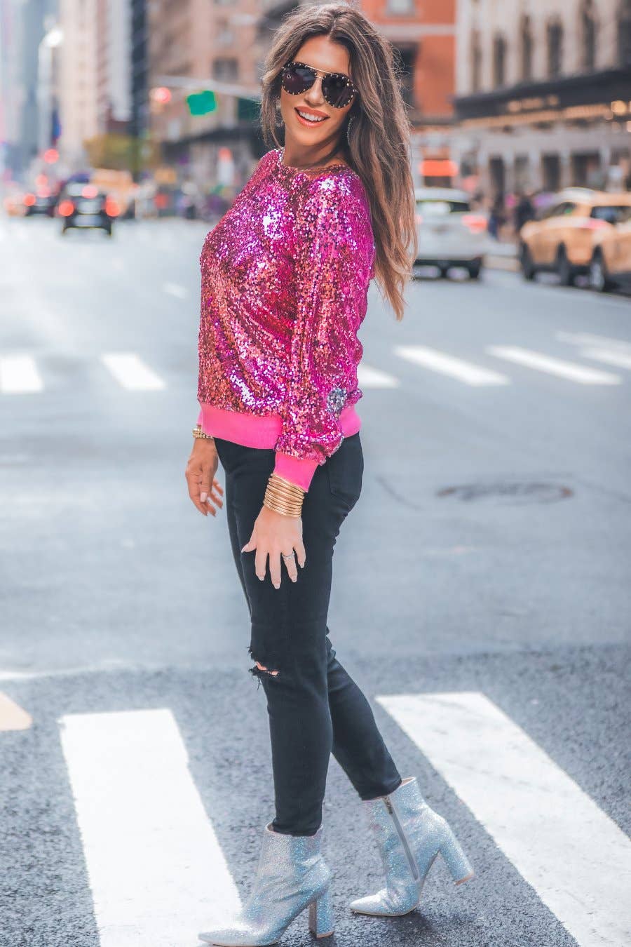 In The Spotlight Carazy Sequin Top