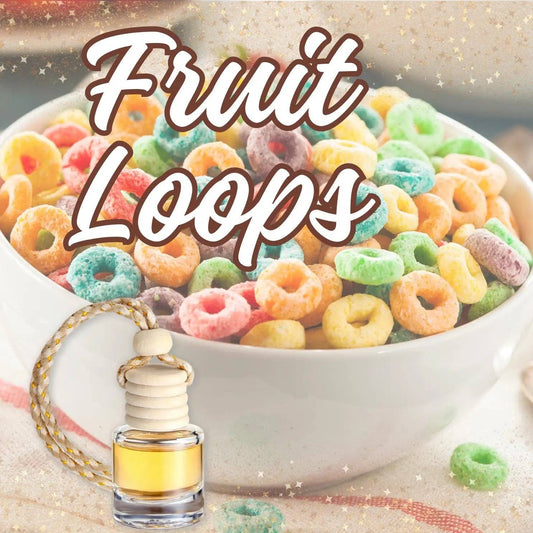 Fruit Loops Type Car Home Fragrance Diffuser All Natural Coconut Oil Air Freshener