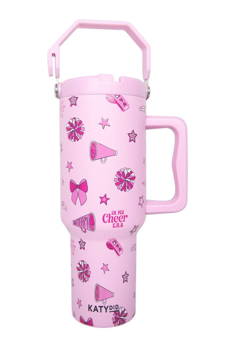 In My Cheer EraTumbler with Lid Handle