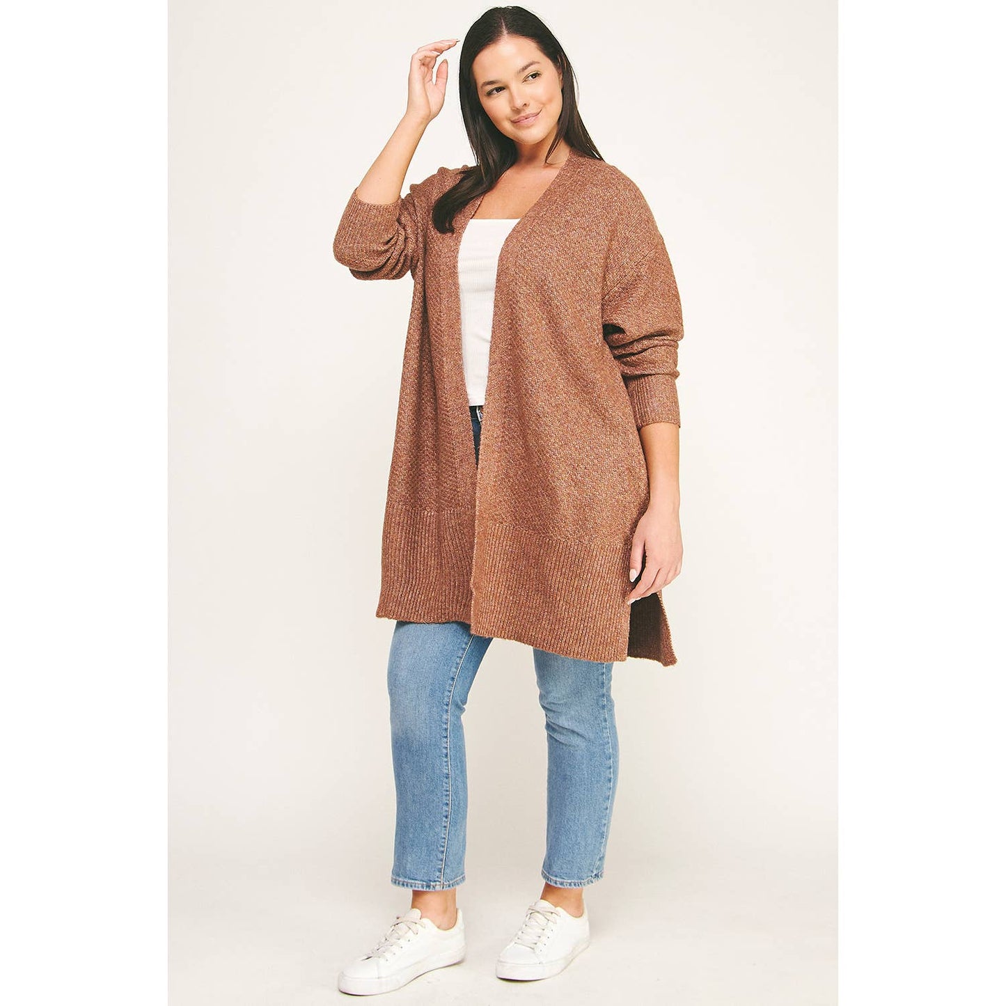 CURVY COZY CONFIDENCE LONG CARDIGAN