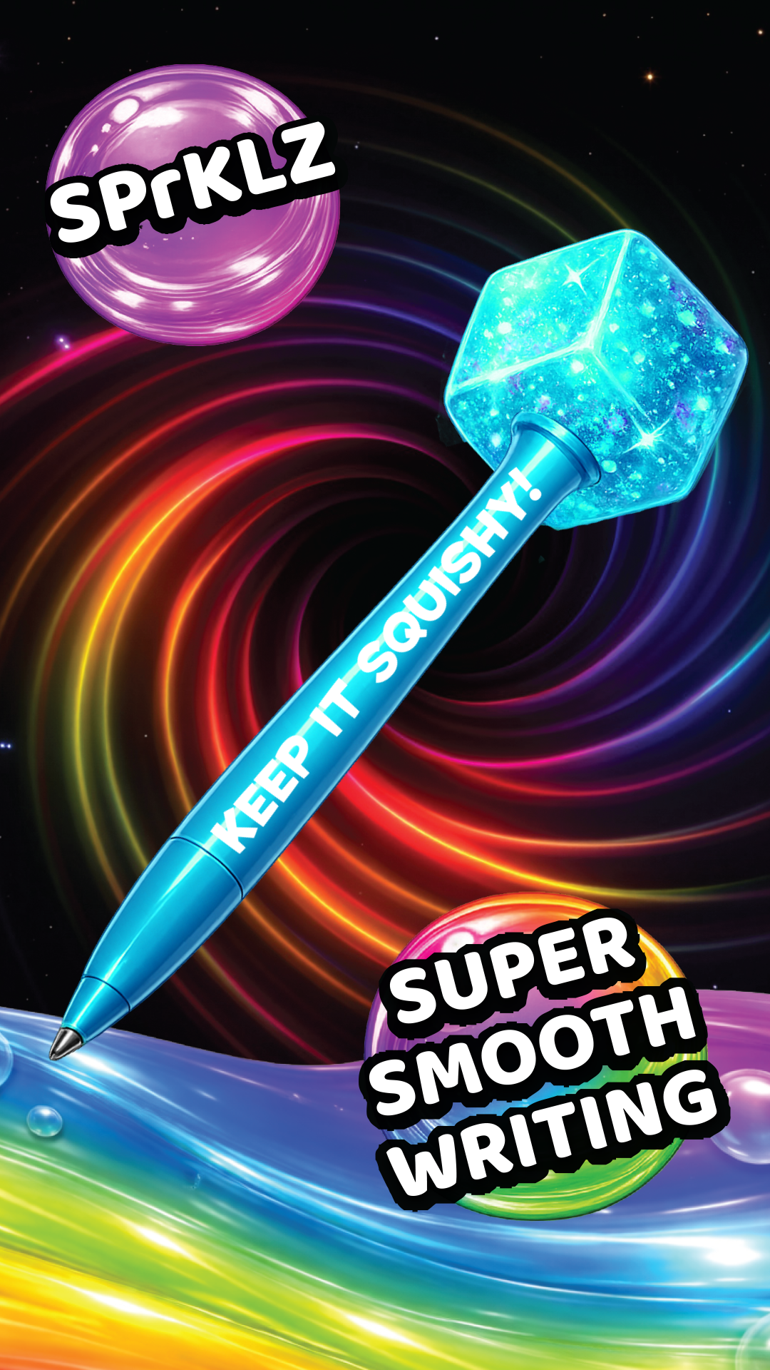 Pre Order Desk Pops Squishy Cube Pen EST Arrival Aug 23rd