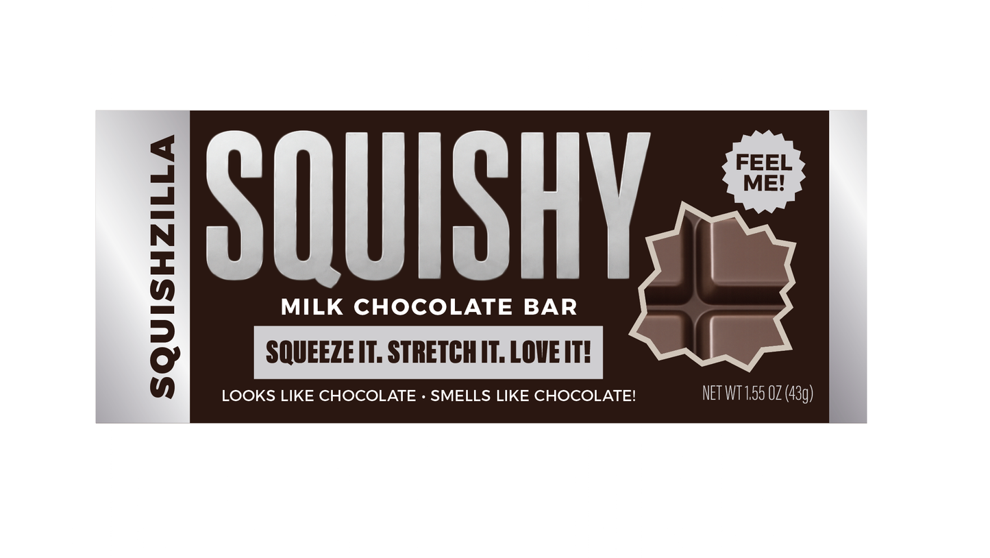 PRE-ORDER fun Doh Slow Rise Scented Squishy Chocolate Bar est arrival end of July