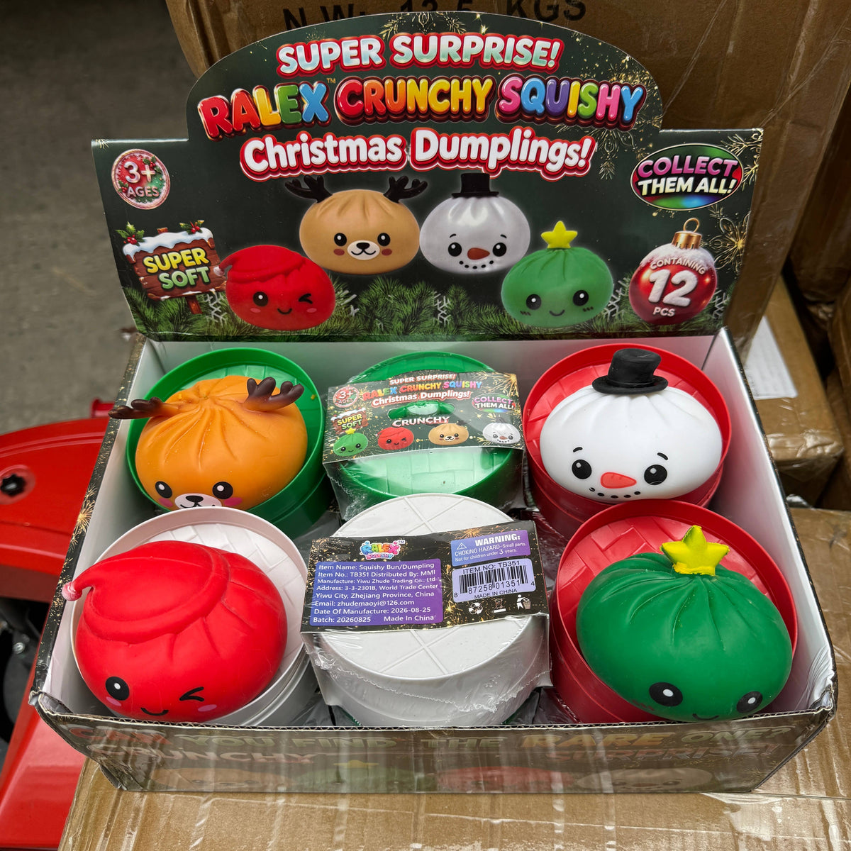 Crackling Crunchy Christmas Dumpling Squishy