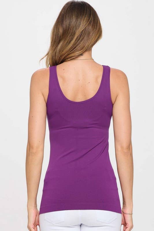 Yelete Reversible V or U Neckline Seamless Tank