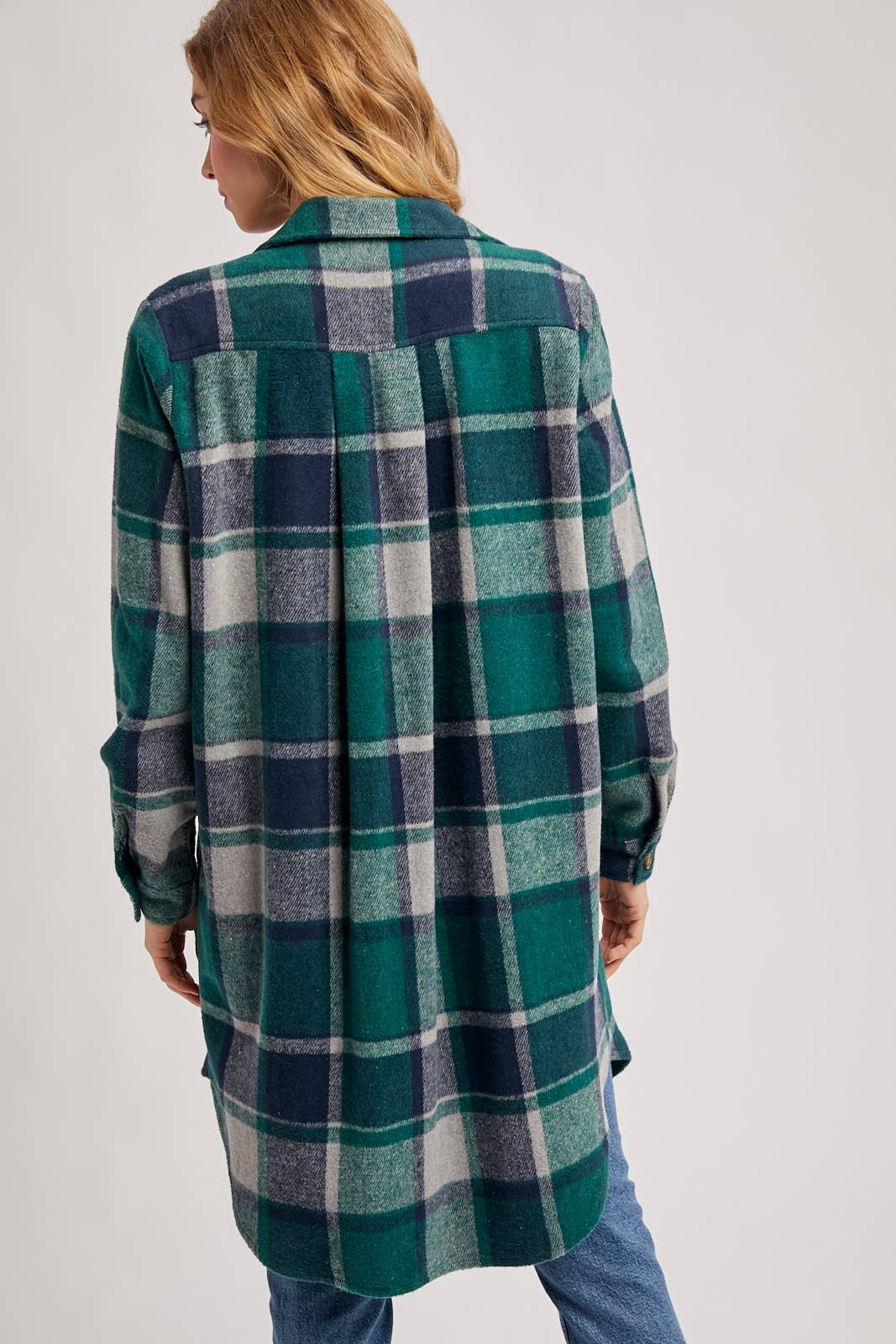 FLANNEL LONGLINE SHACKET
