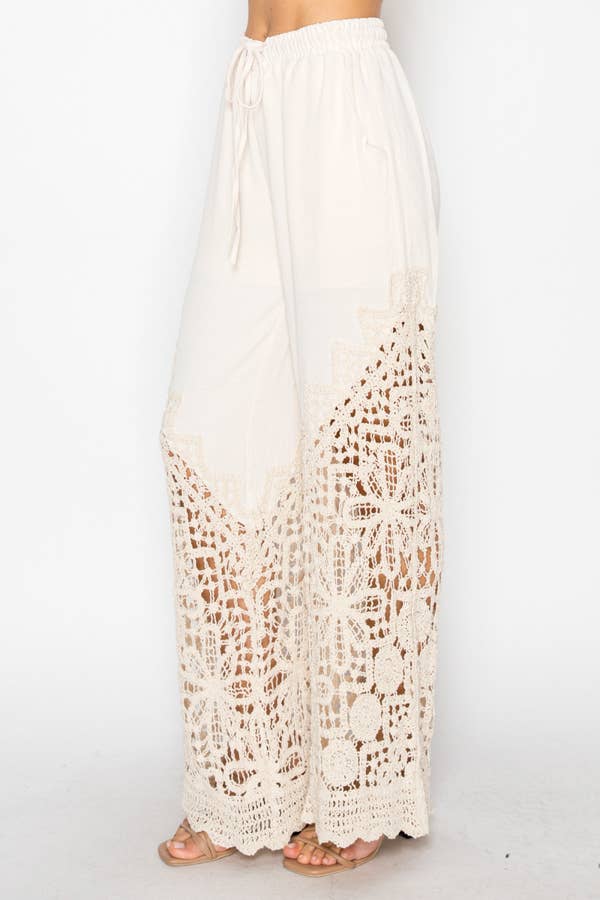 Origami Crochet-Detailed Pant