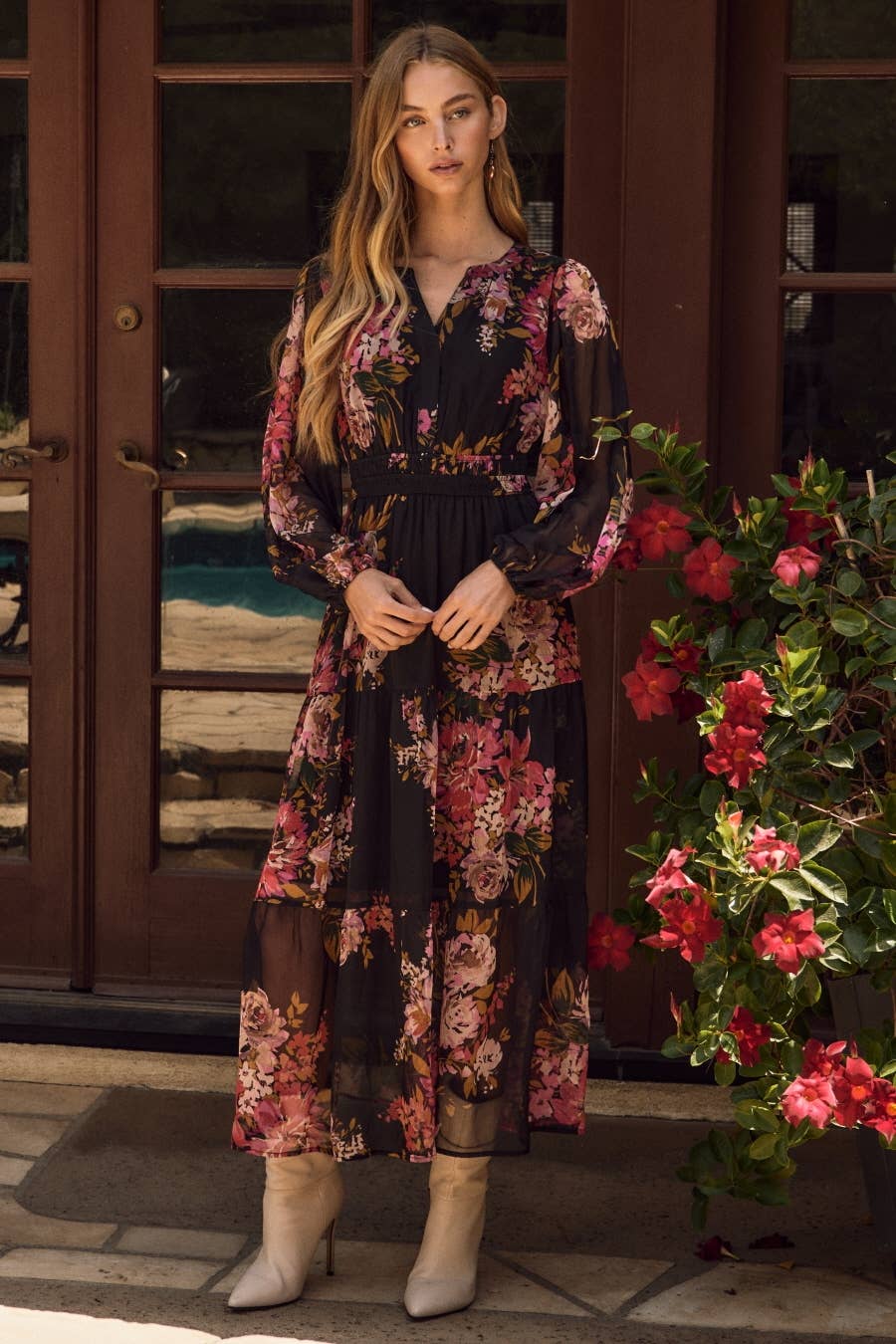 Floral Chiffon ODDI Dress PREORDER SEPT 25th