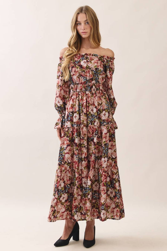 Floral FALL ODDI Midi Dress
