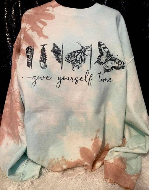 Give yourself time Butterfly Sweatshirt