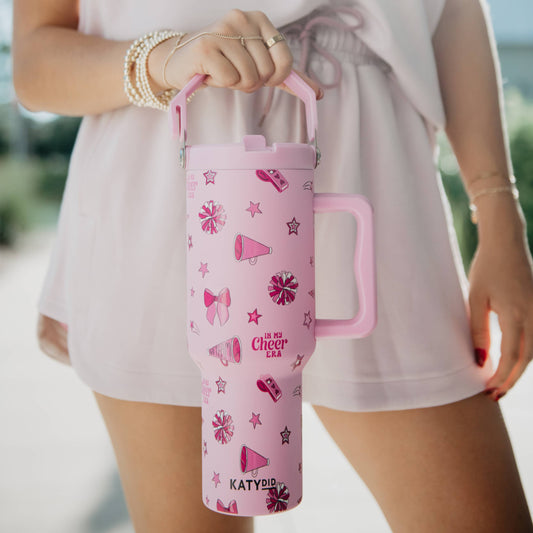 In My Cheer EraTumbler with Lid Handle