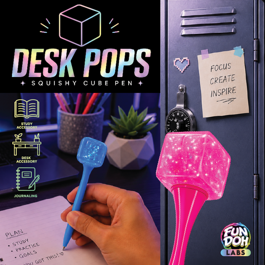 Pre Order Desk Pops Squishy Cube Pen EST Arrival Aug 23rd