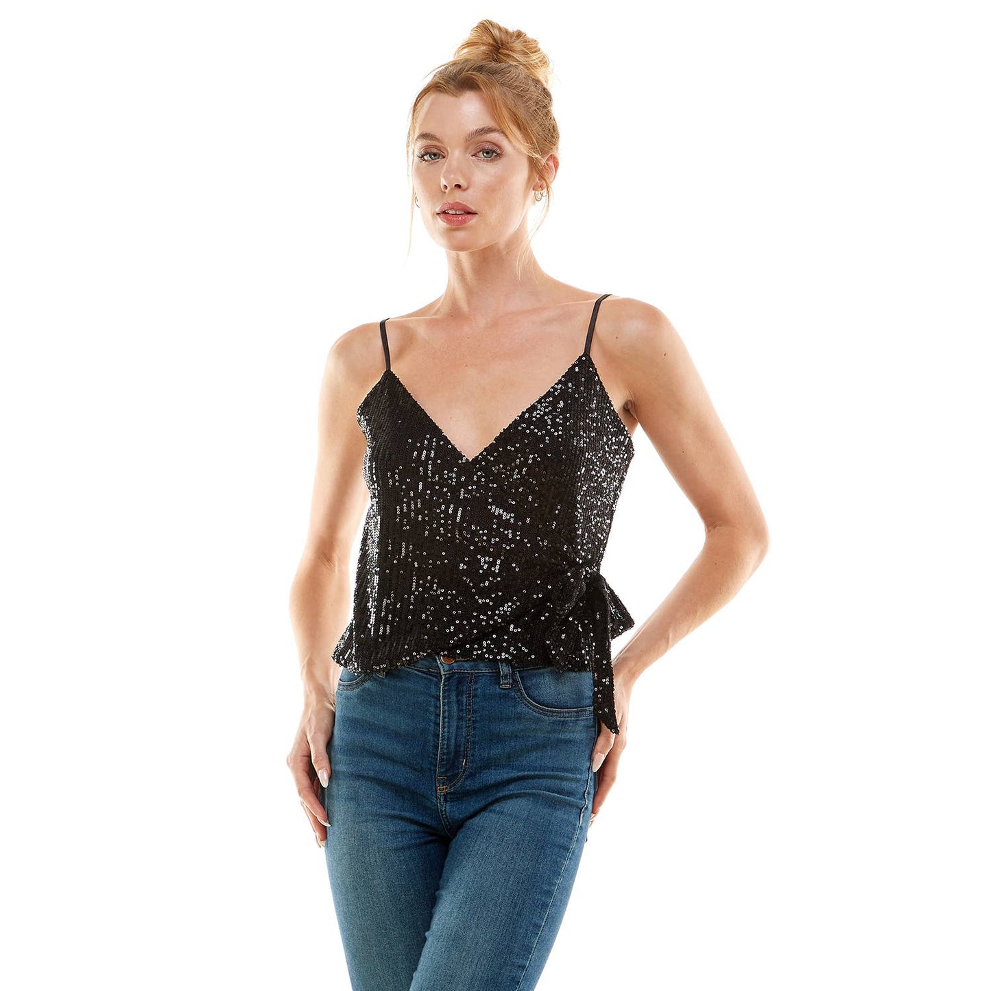 Sassy WRAP N BOW TANK TOP