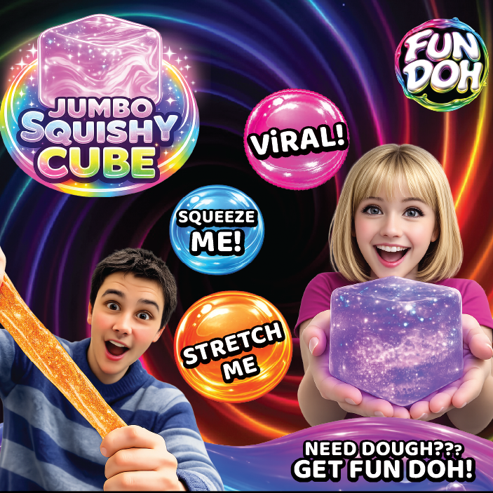 Squishy Cube GLITTER