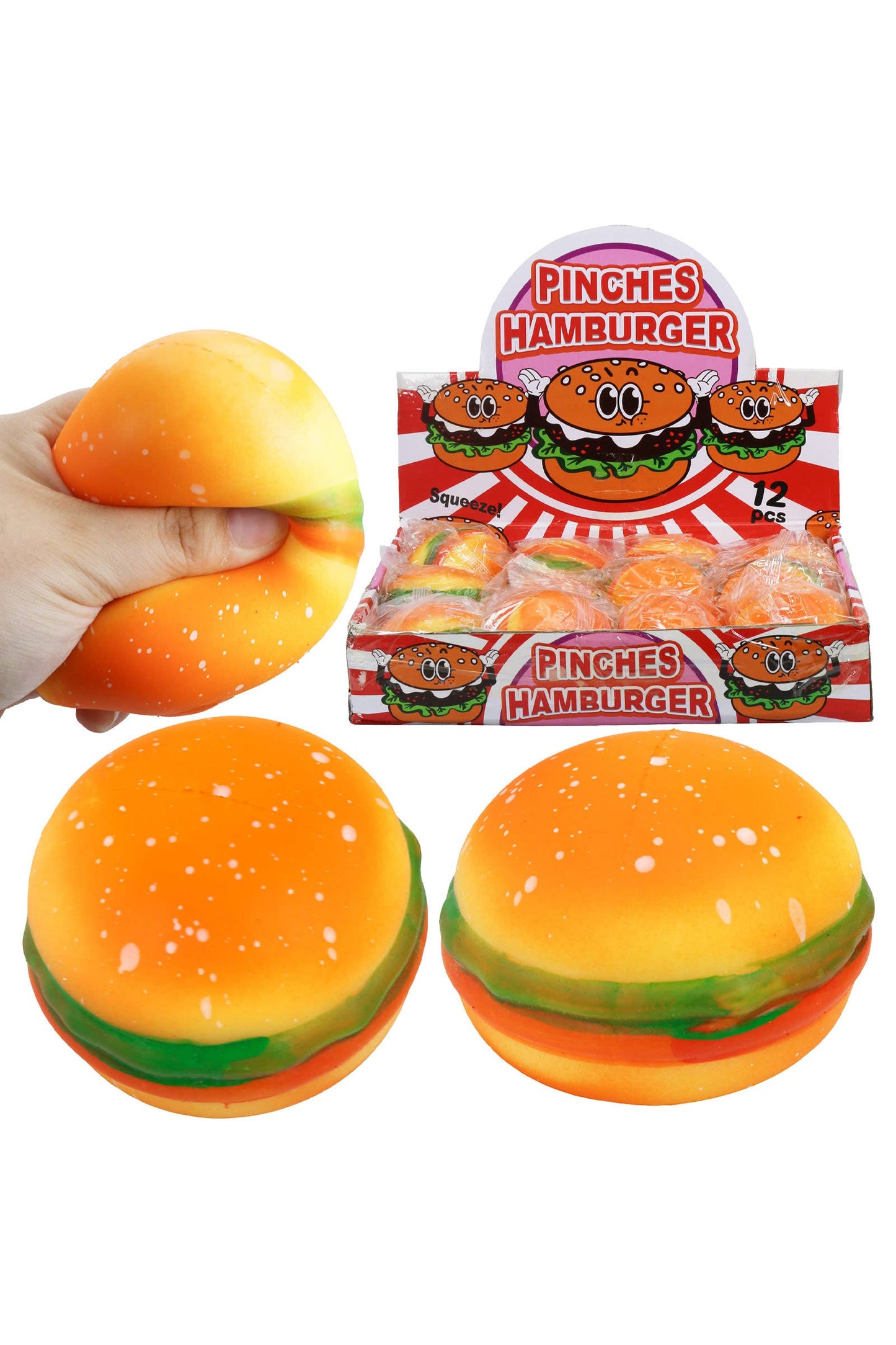 Realistic Hamburger Fluffy Slime Filled Squishy EST Arrival Mid Aug
