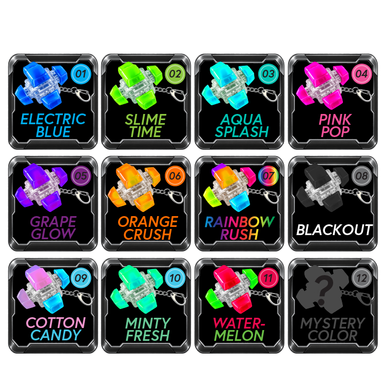 Sensory Fidget Keyboard Button Ball Keychain