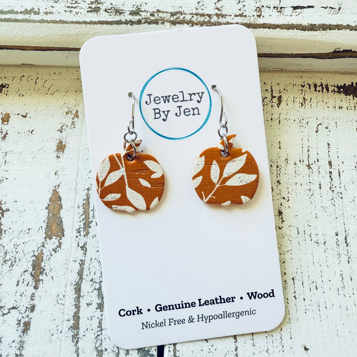 Mini Pumpkin Earrings: Orange Willow