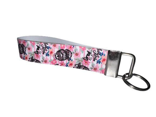 Wristlet Keychain - Tired As A Mother