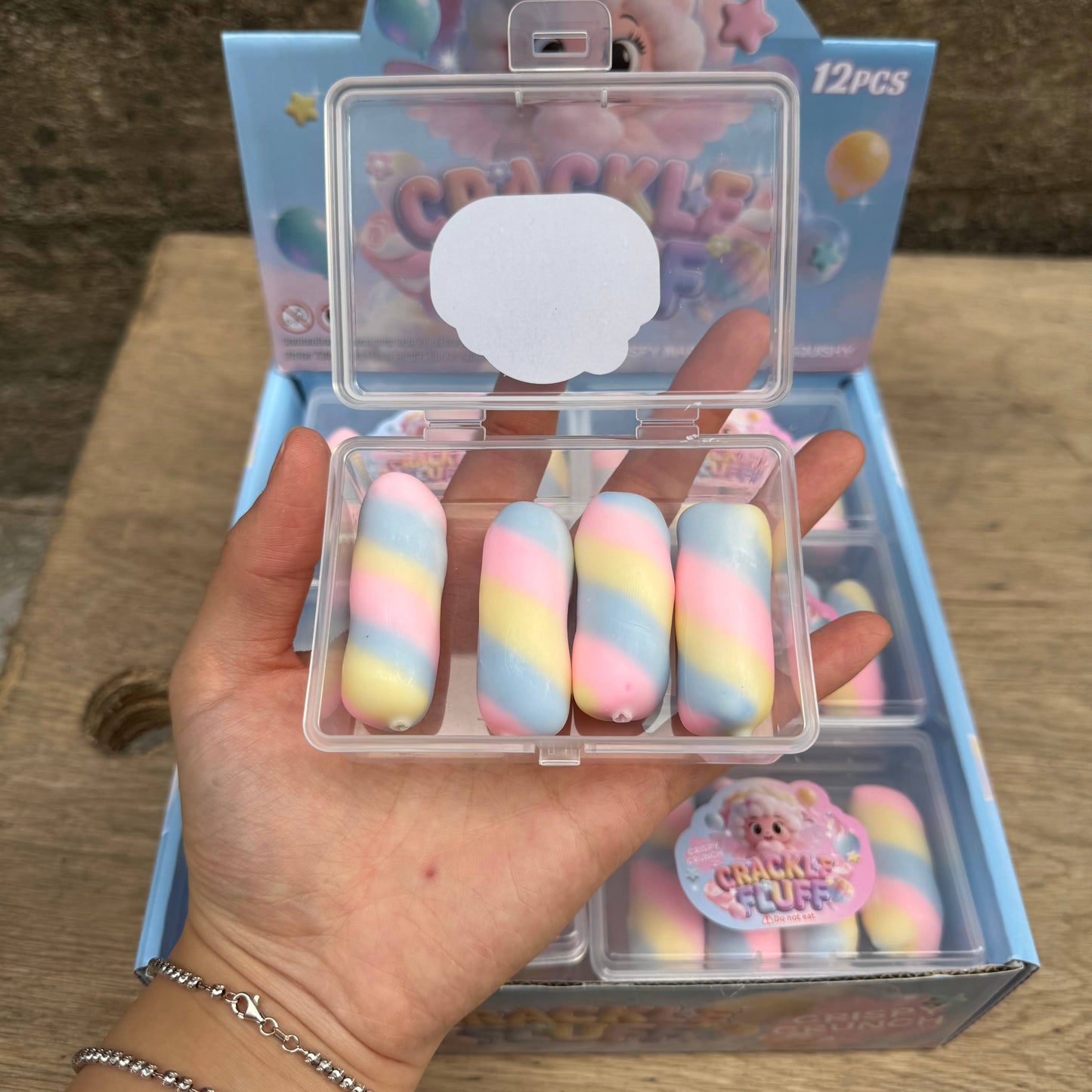 Crispy Crackling Marshmallow Cotton Candy Squishy