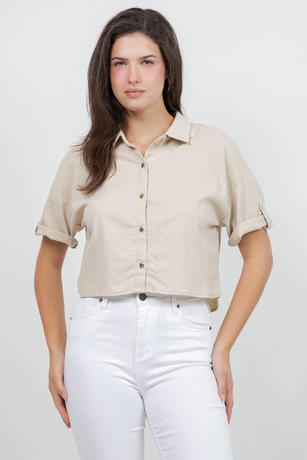 Line Cropped Top
