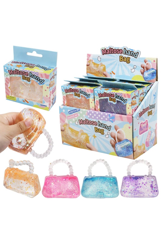 Handbag Purse Glitter Maltose Putty Slime Filled Squishy Toy EST Arrival Mid Aug