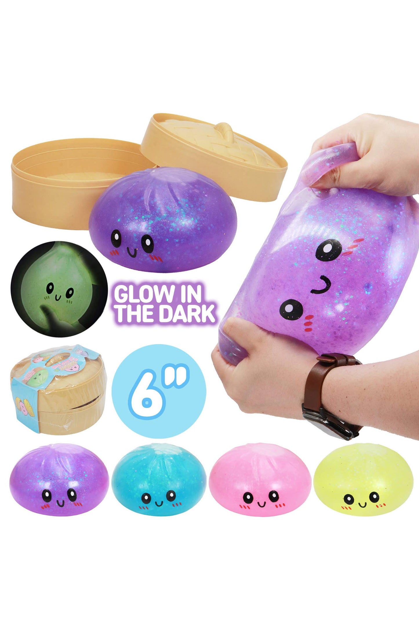 JUMBO Glow In Dark Mystery Squishy - 6 Inch