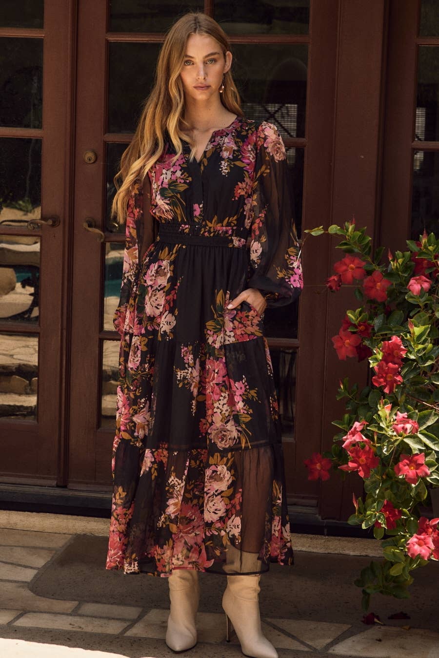 Floral Chiffon ODDI Dress PREORDER SEPT 25th