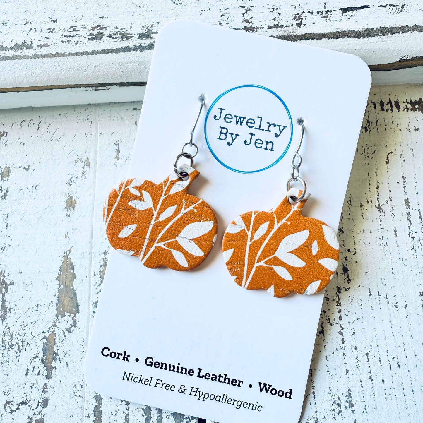 Doorbuster Small Pumpkin Earrings: Orange Willow