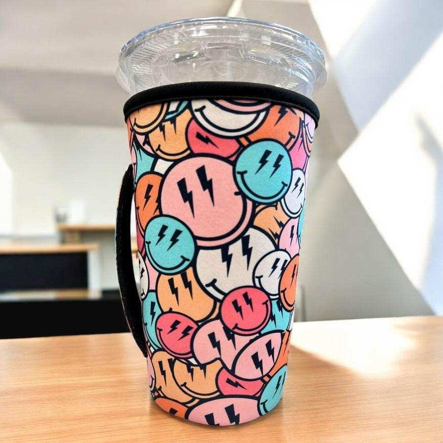 20 OZ Blue Line Insulated Cup Cozy Sip Sleeve Fits 20-32 OZ Cups