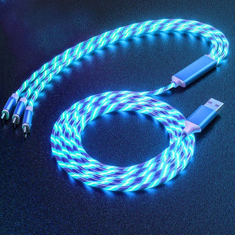 All In One Phone Charger-  Light Up Cable