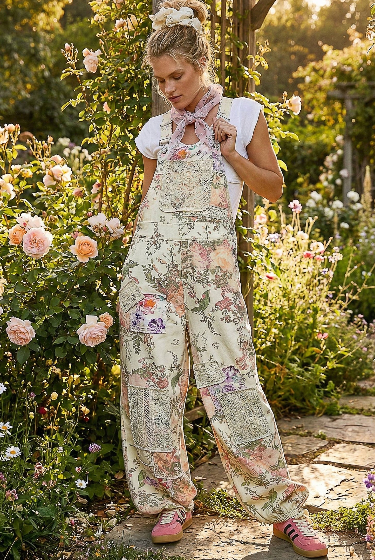 POL Lace Patch Strap Jogger Overall PREORDER (pink is in stock)