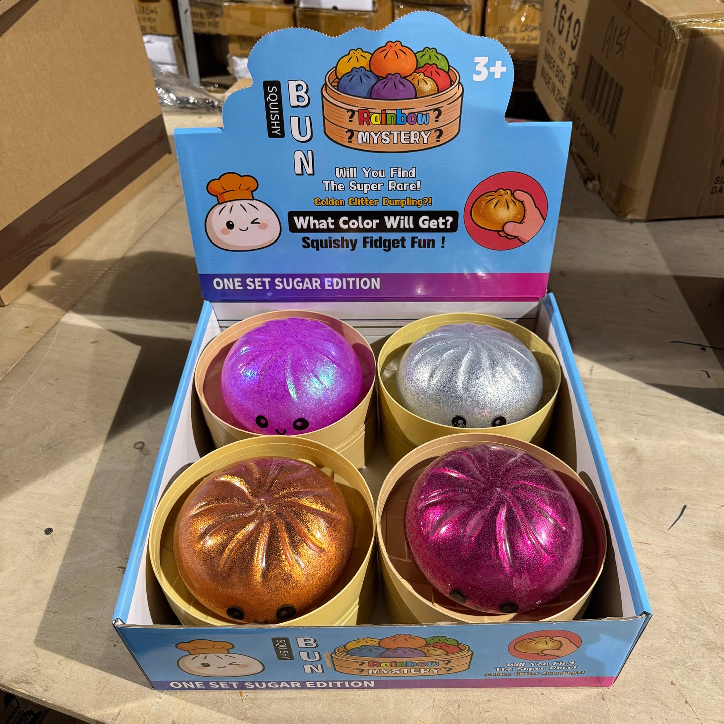 JUMBO Orby Glitter Dumpling Squishy