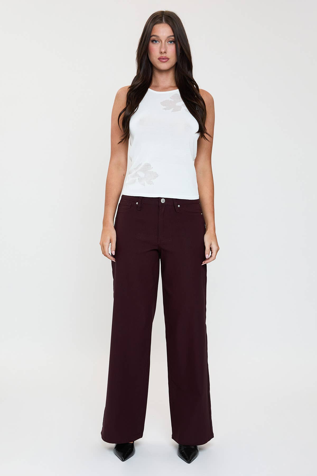 Hyperstretch High Rise Wide Leg